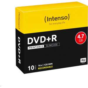 DVD+R Intenso 4,7GB 10pcs SlimCase "printable inkjet" 16x
