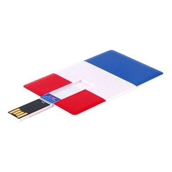 Creditcard usb stick Franse vlag 32GB -1 jaar garantie – A graden klasse chip