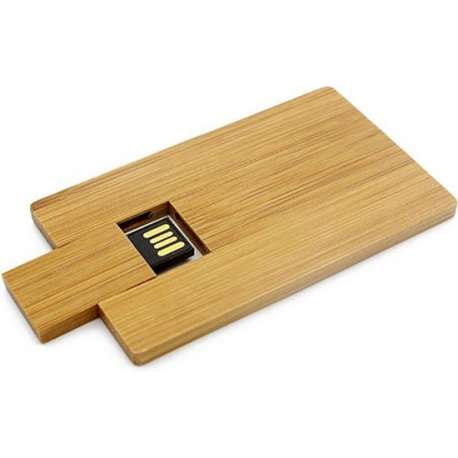 Hout creditcard usb stick 32gb