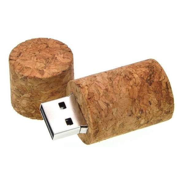 Ulticool USB-stick Wijnfles Kurk - 8 GB - Wonen - Wijn - Bruin