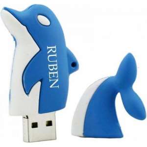 Dolfijn usb stick met naam 8GB