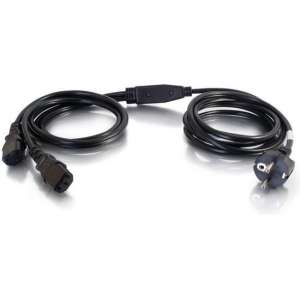 C2G Power Cord Splitter - Power splitter (250 VAC) - CEE 7/7 (SCHUKO) (M)