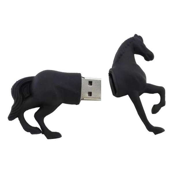 Paard usb stick 32gb zwart - 1jaar garantie - A graden chip