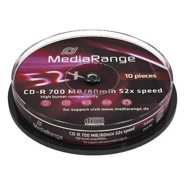 CDR 52x CB 700MB MediaR. 10St