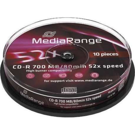CDR 52x CB 700MB MediaR. 10St