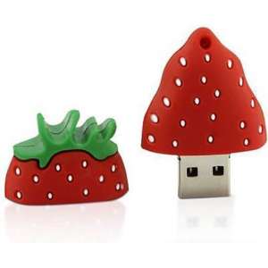 Aardbei usb stick 64GB -1 jaar garantie – A graden klasse chip