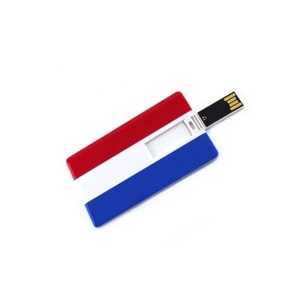 Creditcard usb stick Nederlandse vlag 16GB -1 jaar garantie – A graden klasse chip