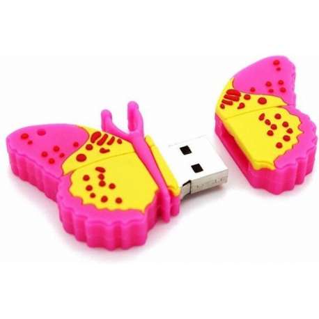 Vlinder usb stick 8gb -1 jaar garantie – A graden klasse chip