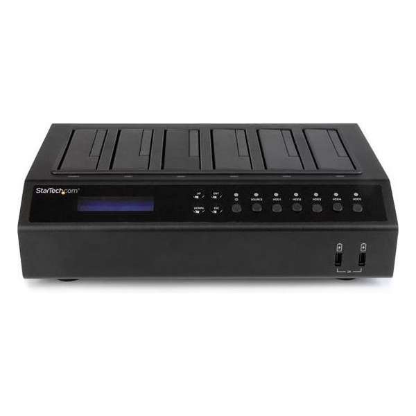 StarTech.com USB 3.0 / eSATA 6-bay harde-schijfduplicatordock 1:5 HDD-/SSD-kloner en -wisser