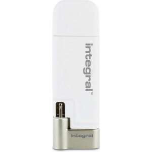 Integral ISHUTTLE USB flash drive 16 GB USB Type-A / Lightning 3.2 Gen 1 (3.1 Gen 1) Wit