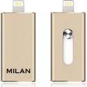 Iphone USB stick met naam 32GB goud kleur -  iPad apple USB stick met eigen foto naam bedrukken