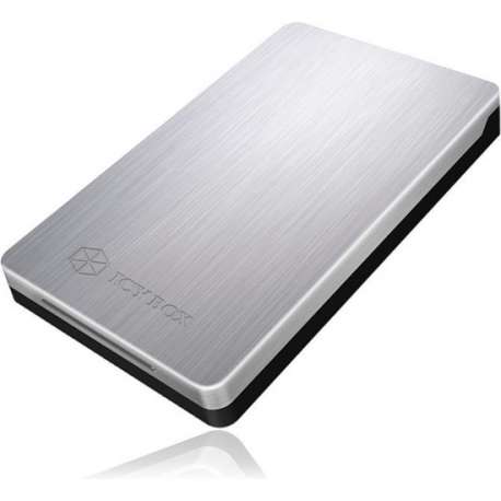 ICY BOX IB-234U3a 2.5'' HDD-/SSD-behuizing Zwart, Zilver