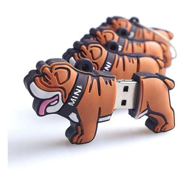 Bulldog hond usb stick 16gb -1 jaar garantie – A graden klasse chip Bulldog hond usb stick 16gb -1 jaar garantie – A graden klasse chip