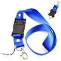 Lanyard usb stick 64gb blauw