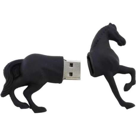 Paard usb stick 16gb zwart - 1jaar garantie - A graden chip