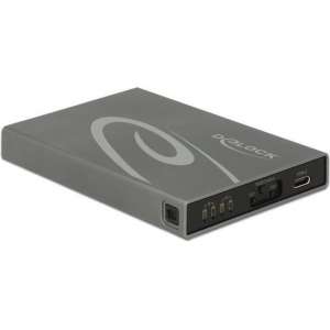 DeLOCK 42590 behuizing voor opslagstations 2.5/3.5'' SDD-behuizing Grijs