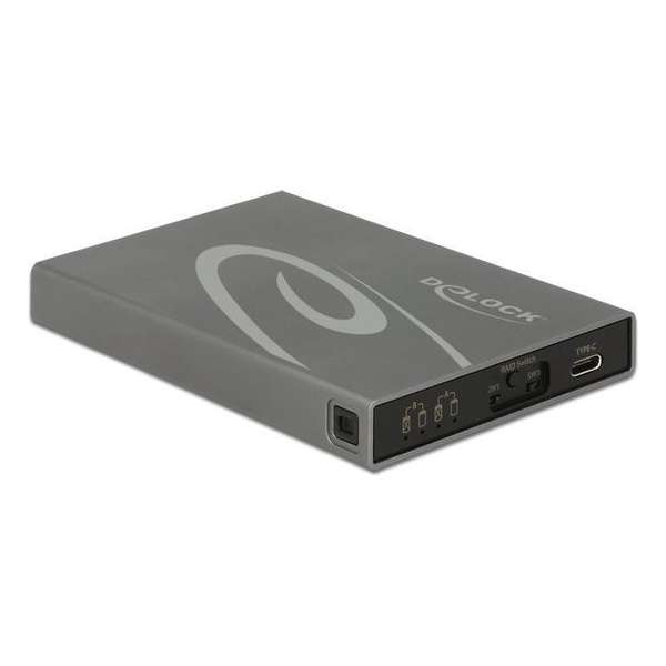 DeLOCK 42590 behuizing voor opslagstations 2.5/3.5'' SDD-behuizing Grijs