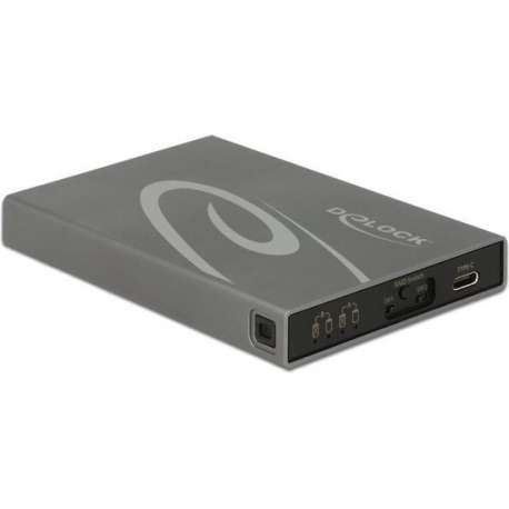 DeLOCK 42590 behuizing voor opslagstations 2.5/3.5'' SDD-behuizing Grijs