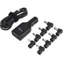 Trust 18507 Plug & Go 90 Watt Micro Notebook, Ultrabook & iPad-adapter voor in de auto - Zwart