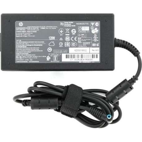 HP 120W Laptop Adapter 19.5V 6.15A Blue Smart PIN