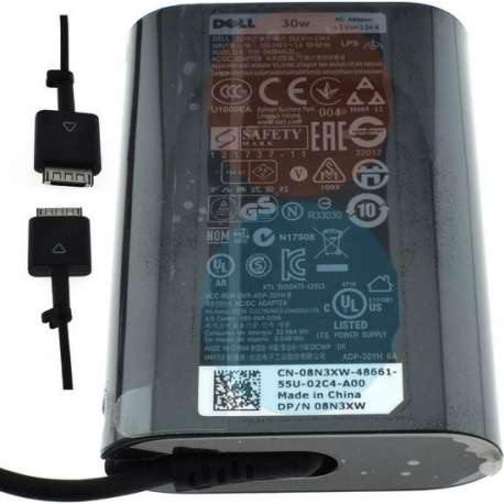 Dell 30W Laptop Tablet Adapter 19.5V 1.54A Flat PIN Origineel