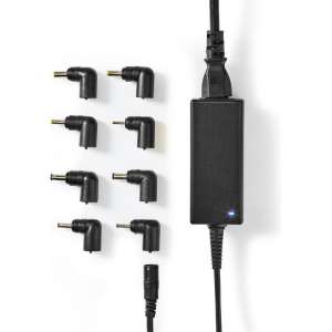 Nedis universele notebook lader 45W met 8 verwisselbare pluggen / zwart