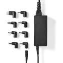 Nedis universele notebook lader 65W met 8 verwisselbare pluggen / zwart
