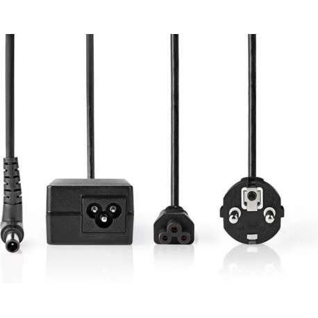 Notebook Adapter 60 W | 6.5 x 4.4 mm centre pin | 19 V / 3.16 A | Used for FUJITSU | Power Cord Included