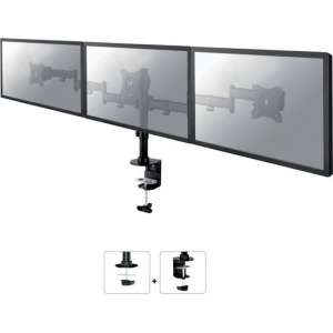 NewStar NM-D135D3BLACK - draai- en kantelbare monitorarm - Geschikt voor 3 monitoren t/m 27 inch - Zwart