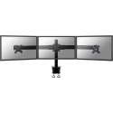 NewStar FPMA-D700D3 - Draaibare monitorarm - Geschikt voor 3 schermen van 10 t/m 27 inch - Zwart