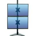Fellowes Monitorarm 2 schermen verticaal 81,3 cm, 32 inch, Vrijstaand Zwart