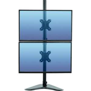 Fellowes Monitorarm 2 schermen verticaal 81,3 cm, 32 inch, Vrijstaand Zwart