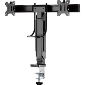 ACROPAQ AM3602B - Monitorarm voor 2 schermen Met gasveer Deluxe-serie 17 tot 27" USB