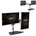 Urbo Nes ergonomische monitorarm met standaard en VESA voor op het bureau, voor schermen tot 68 (27 inch)