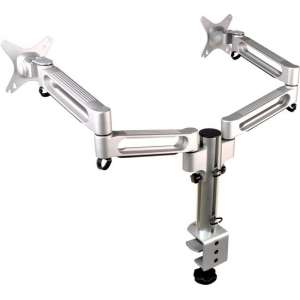 DESQ® |Dubbele Monitorarm|2 schermen |25 kg max|Open Frame
