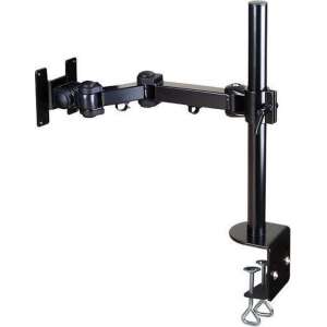 DESQ®  Single Monitorarm 1711 | 10 kg | max. 45 cm hoog | 360 graden schermrotatie | Dubbele tafelschroef