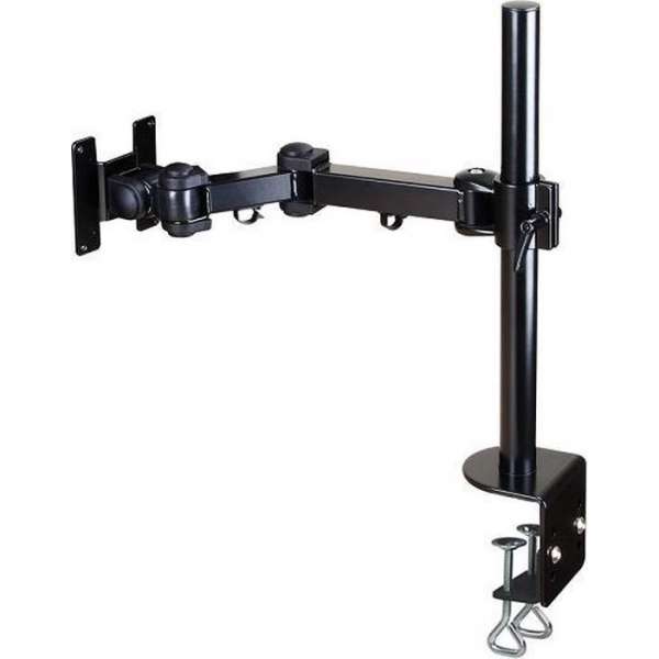 DESQ®  Single Monitorarm 1711 | 10 kg | max. 45 cm hoog | 360 graden schermrotatie | Dubbele tafelschroef