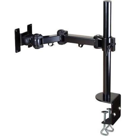 DESQ®  Single Monitorarm 1711 | 10 kg | max. 45 cm hoog | 360 graden schermrotatie | Dubbele tafelschroef