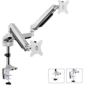 Flat panel steun dubbel arm Maclean MC-765 VESA 75x75 en 100x100