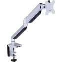 NÖRDIC AG8-21 Monitorarm tafelsteun met gasveer en schermbevestiging monitor, 17 "-27", aluminium en staal, zilver