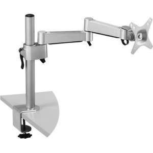 DESQ® LCD Monitorarm |49 cm|13kg Max |Tafelklem |Vesa 100/75 | Zilver