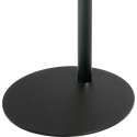 Cavus ronde zwarte stalen 37 cm voet