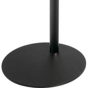 Cavus ronde zwarte stalen 37 cm voet