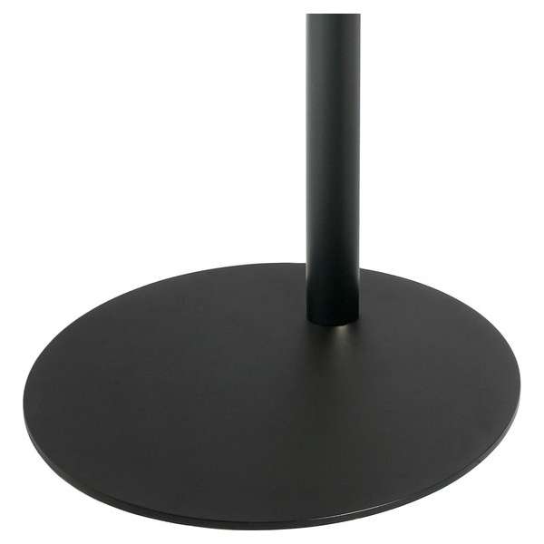 Cavus ronde zwarte stalen 37 cm voet