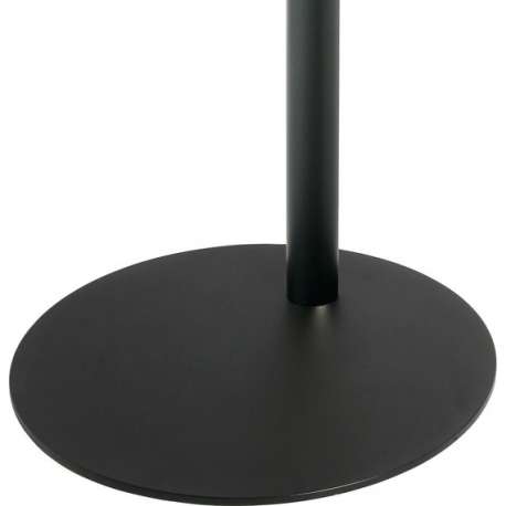 Cavus ronde zwarte stalen 37 cm voet