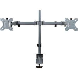 Focus monitorarm, voor 2 schermen, zilver