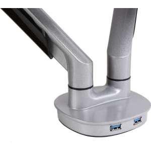 Dubbele monitorarm incl. USB poorten