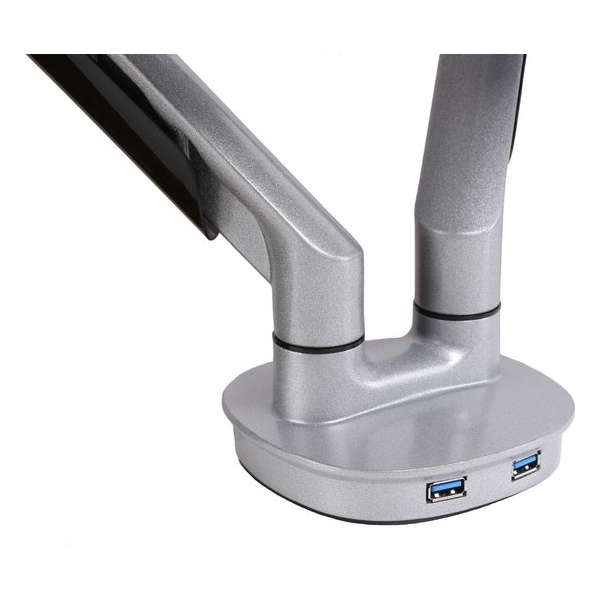 Dubbele monitorarm incl. USB poorten Dubbele monitorarm incl. USB poorten