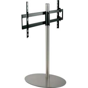 Cavus RVS vloerstandaard met ovalen RVS voet voor schermen tot 55 inch - 150 cm hoog