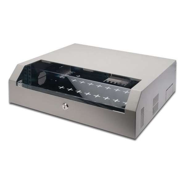 Digitus DN-19 04U-PB rack 3U Wandrek Grijs